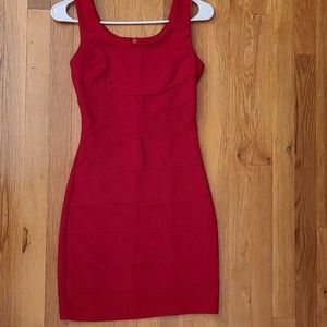 Flattering cocktail red dress